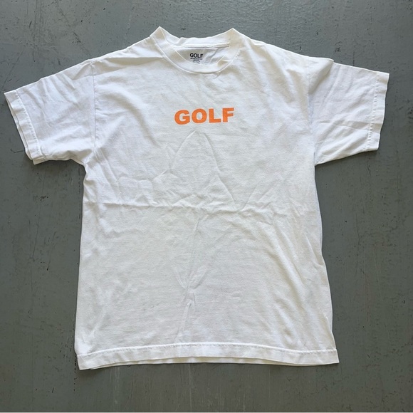 Tyler the creator Golf White T-Shirt with Orange Logo - Picture 1 of 5